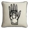 World Market Mano Ivory and Black Embroidered Indoor Outdoor Throw Pillow -Outdoor Elegant Store unnamed file 1011