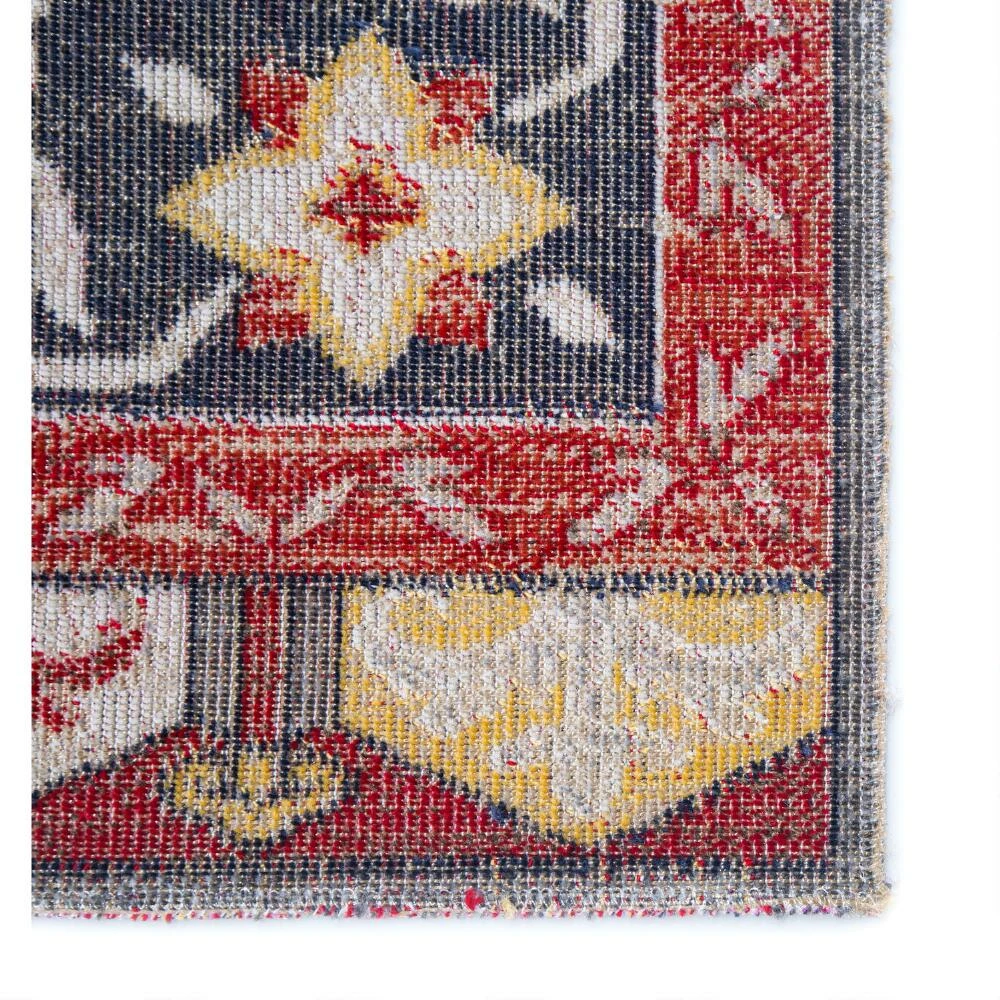 World Market Red and Yellow Medallion Lima Indoor Outdoor Rug 5 World Market Red and Yellow Medallion Lima Indoor Outdoor Rug - Image 3