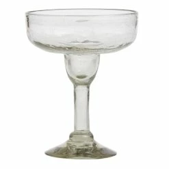 World Market Crackle Recycled Margarita Glasses Set Of 4