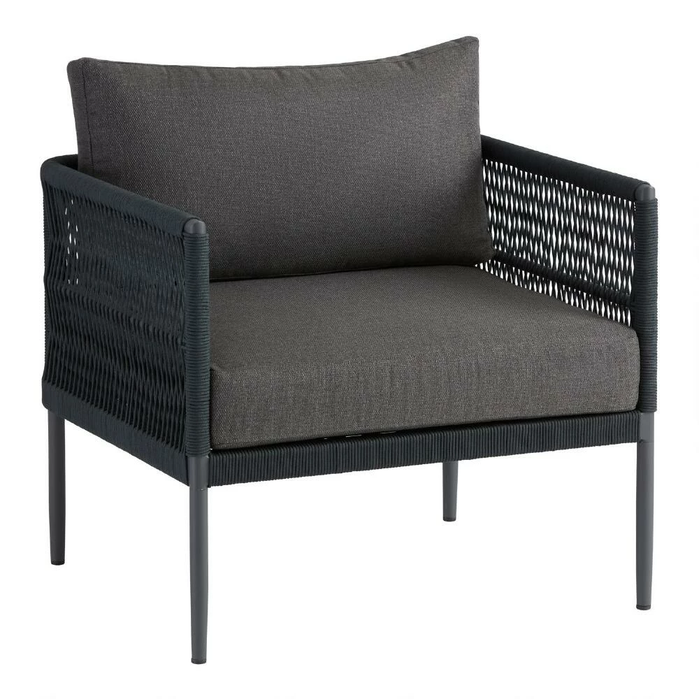 World Market Matteo Dark Gray Rope Outdoor Chair 3 World Market Matteo Dark Gray Rope Outdoor Chair