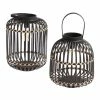 World Market Black Natural Fiber Solar LED Lantern -Outdoor Elegant Store unnamed file 1059
