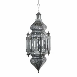 World Market Latika Extra Large Antique Zinc Hanging Candle Lantern