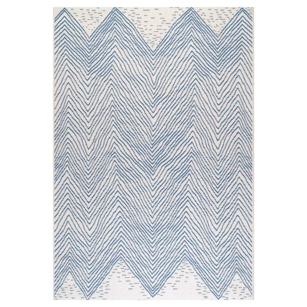 World Market Blue And White Chevron Destin Indoor Outdoor Rug 2 World Market Blue And White Chevron Destin Indoor Outdoor Rug