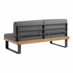 World Market Alicante II Gray Metal And Wood Outdoor Loveseat -Outdoor Elegant Store unnamed file 111