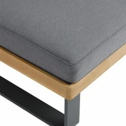 World Market Alicante II Gray Metal And Wood Outdoor Loveseat -Outdoor Elegant Store unnamed file 113