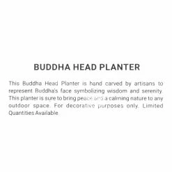 World Market CRAFT Buddha Head Outdoor Planter -Outdoor Elegant Store unnamed file 1134