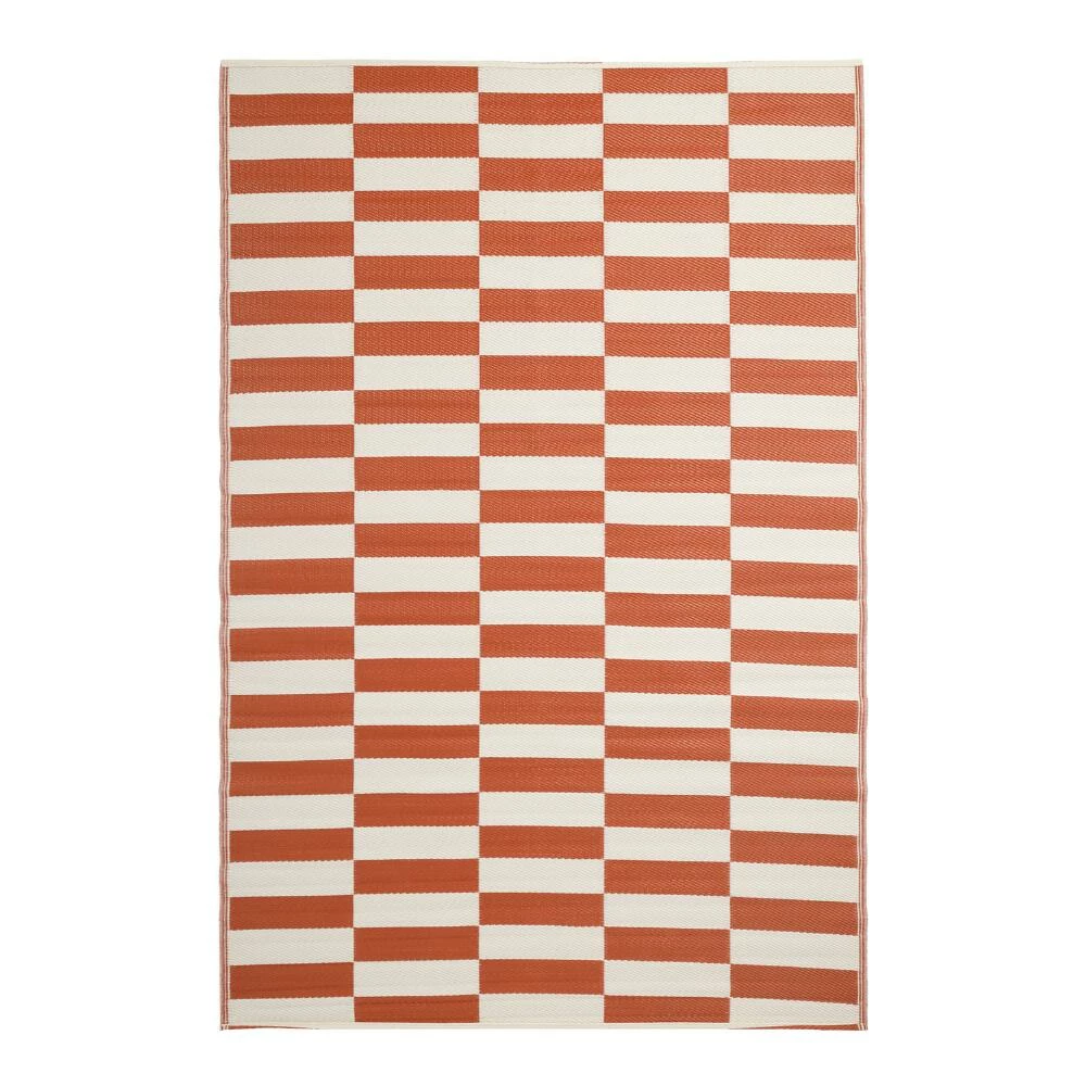 World Market Rio Terracotta Tile Reversible Indoor Outdoor Floor Mat 4 World Market Rio Terracotta Tile Reversible Indoor Outdoor Floor Mat - Image 2