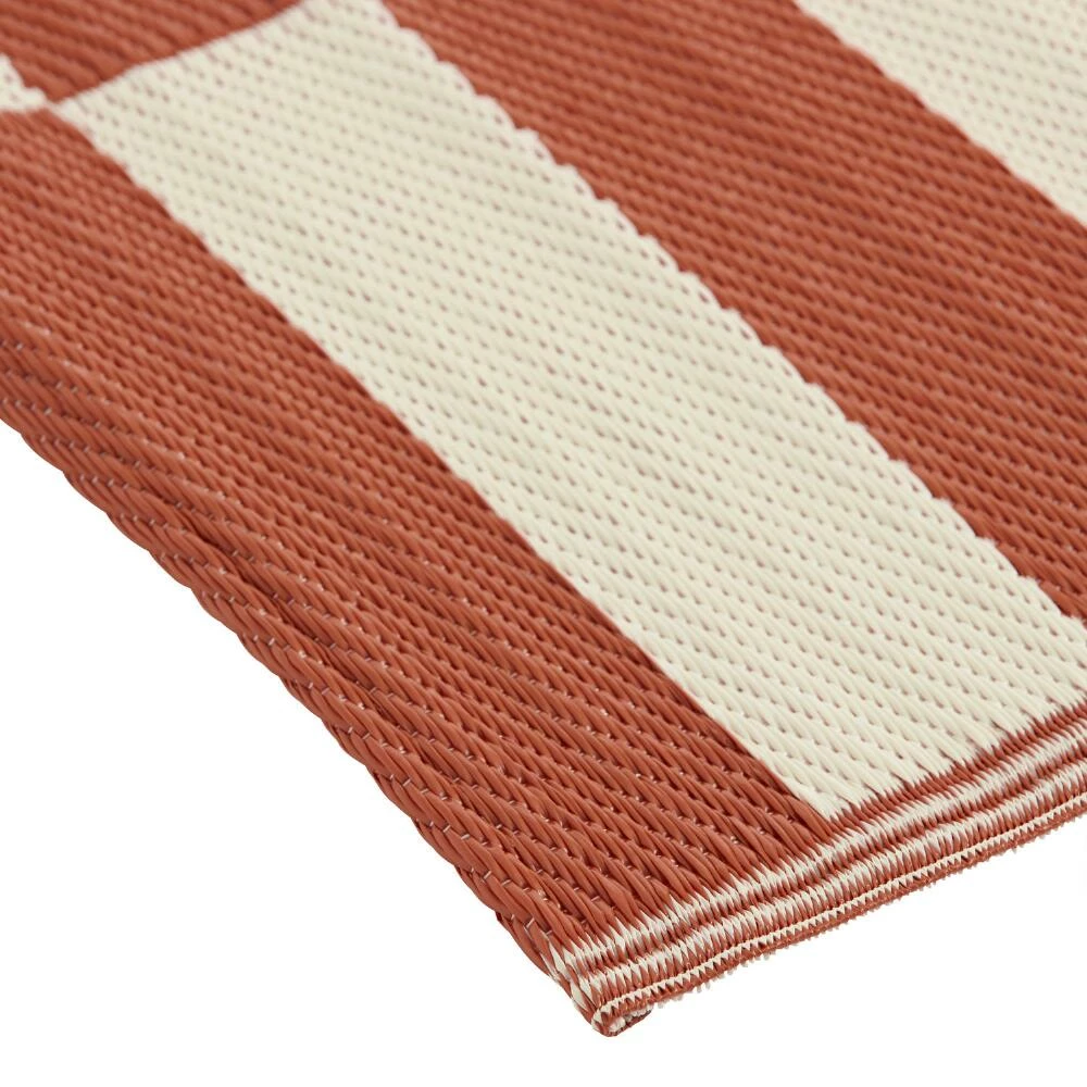 World Market Rio Terracotta Tile Reversible Indoor Outdoor Floor Mat 5 World Market Rio Terracotta Tile Reversible Indoor Outdoor Floor Mat - Image 3
