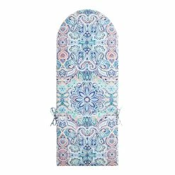 World Market Amalfi Medallion Ivory and Blue Adirondack Chair Cushion