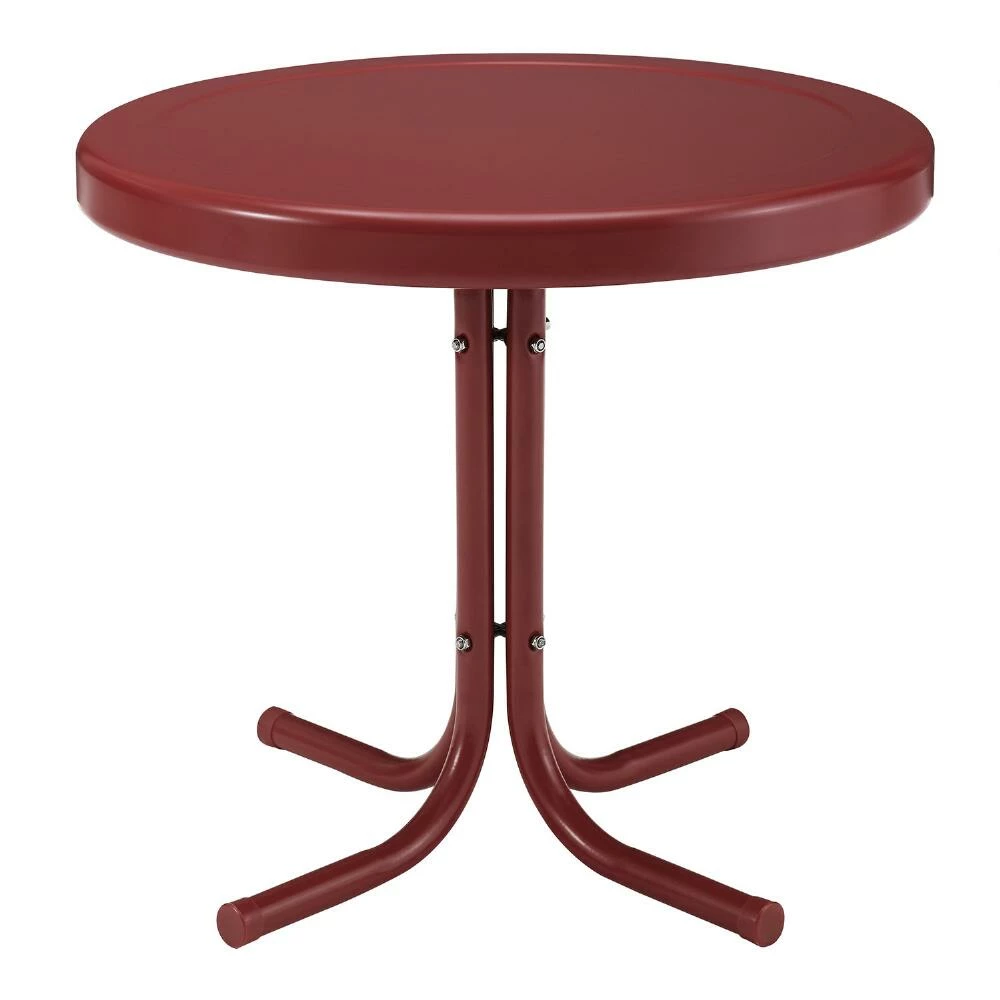 World Market Durresi Metal Mid Century Outdoor Accent Table 7 World Market Durresi Metal Mid Century Outdoor Accent Table - Image 5