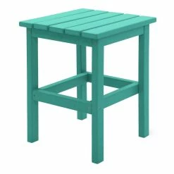 World Market DuroGreen Square Recycled Plastic Outdoor Accent Table