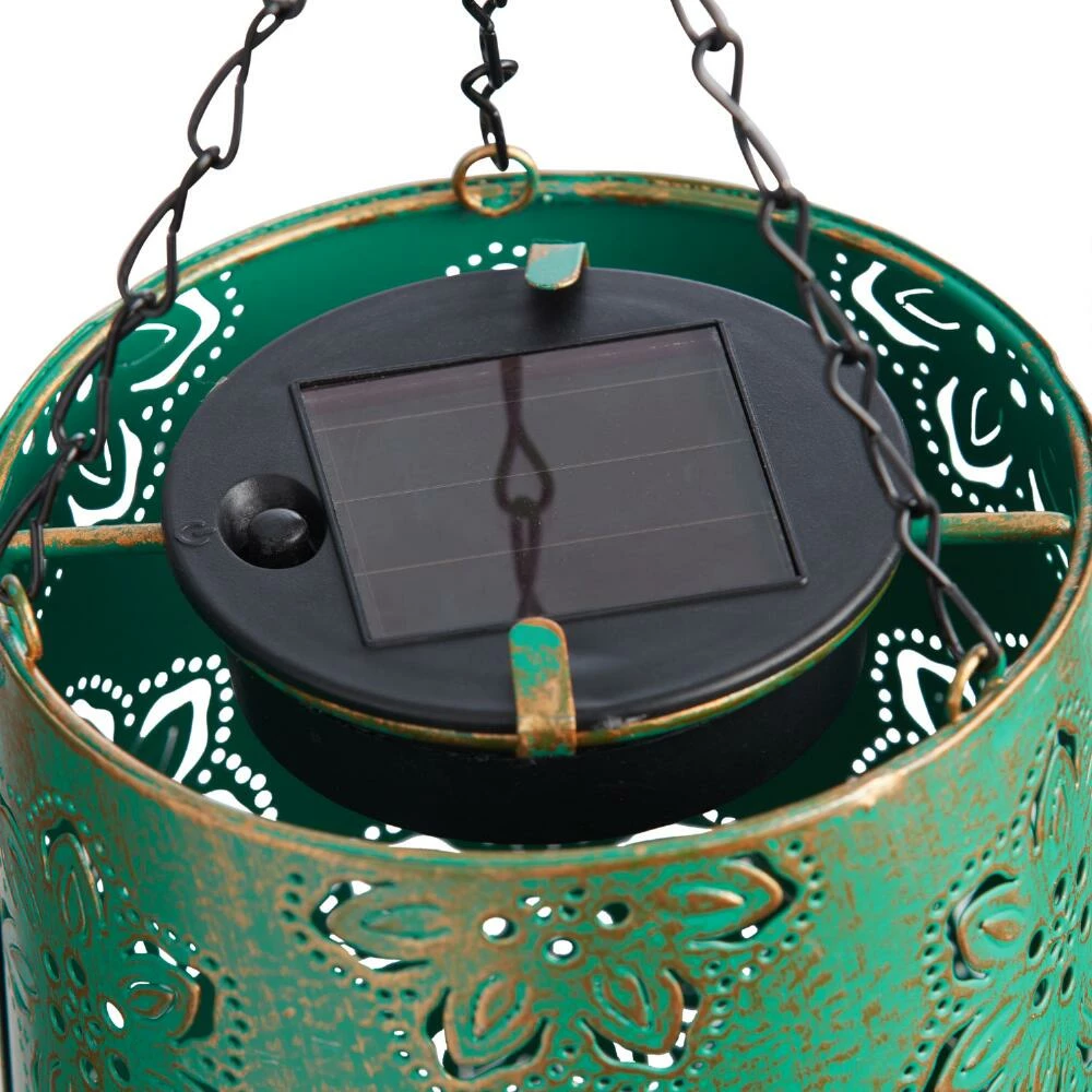 World Market Metal Solar LED Lantern Wind Chime 4 World Market Metal Solar LED Lantern Wind Chime - Image 2
