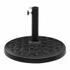 World Market Black Basket Weave Patio Umbrella Stand -Outdoor Elegant Store unnamed file 1272