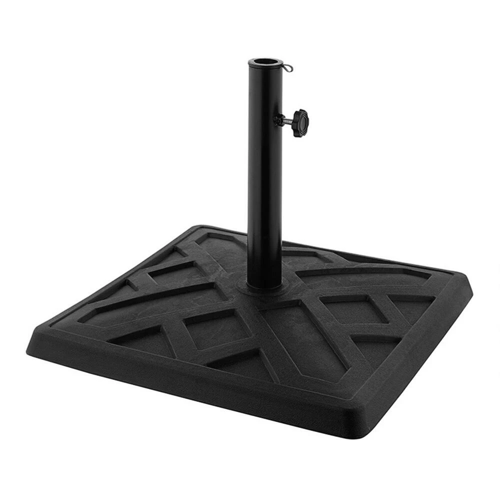 World Market Square Black Geometric Patio Umbrella Stand 3 World Market Square Black Geometric Patio Umbrella Stand