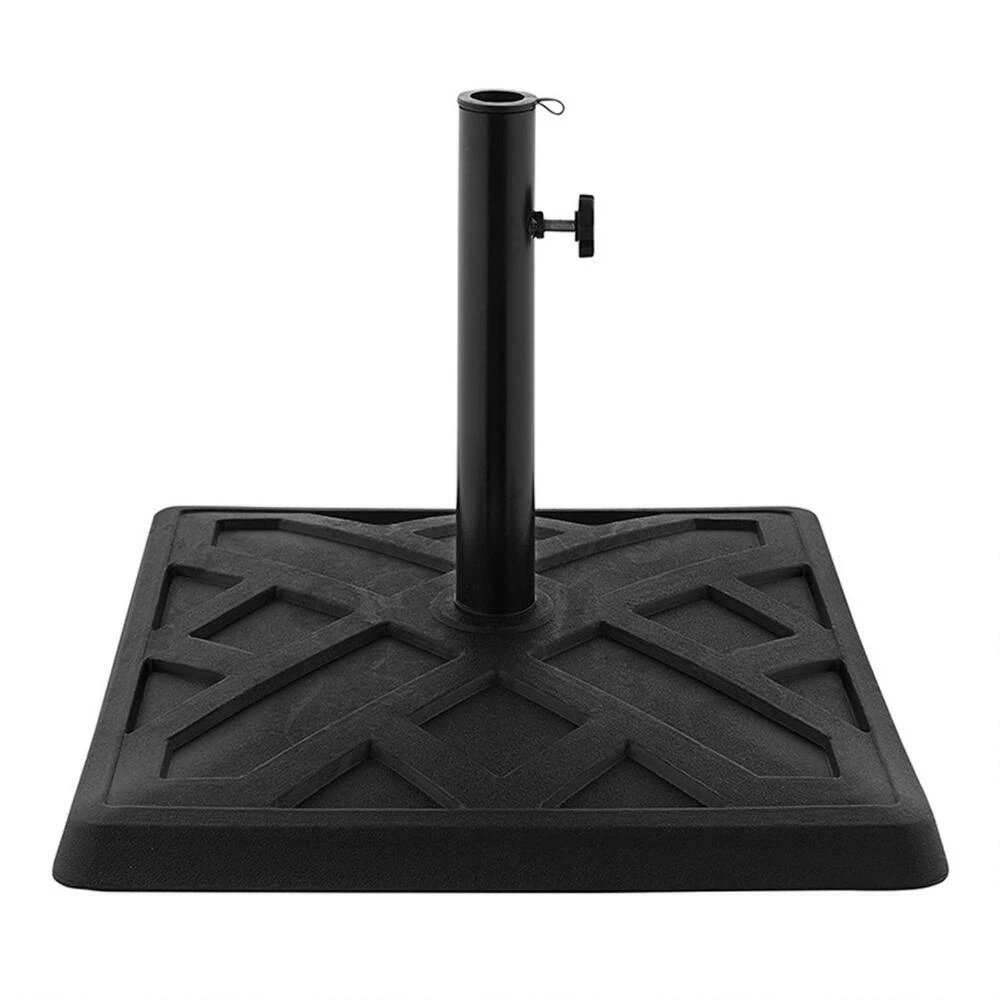 World Market Square Black Geometric Patio Umbrella Stand 5 World Market Square Black Geometric Patio Umbrella Stand - Image 3