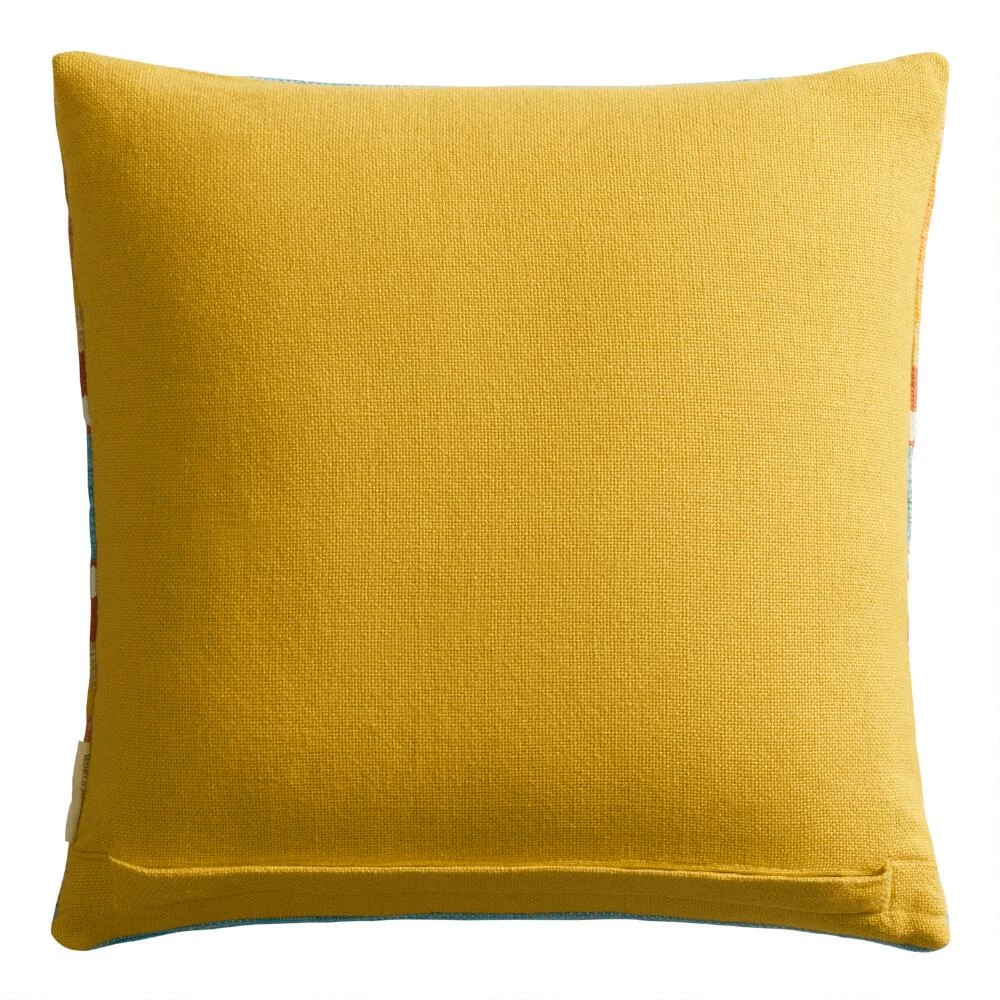 World Market Coral Baja Stripe Indoor Outdoor Throw Pillow 4 World Market Coral Baja Stripe Indoor Outdoor Throw Pillow - Image 2