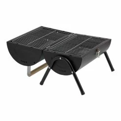 World Market Black Metal and Wood Portable Charcoal Barbecue Grill -Outdoor Elegant Store unnamed file 1368