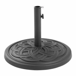 World Market Round Black Patterned Patio Umbrella Stand 7 World Market Round Black Patterned Patio Umbrella Stand -Outdoor Elegant Store unnamed file 1371