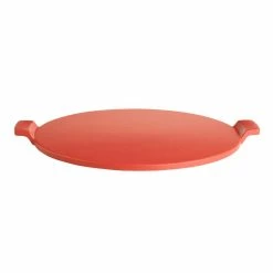 World Market Red Glazed Pizza Stone