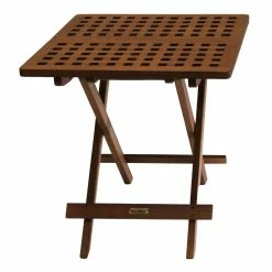 World Market Catania Eucalyptus Folding Accent Table