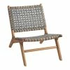 World Market Girona Gray Strap Outdoor Accent Chair Set Of 2