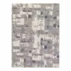 World Market Gray And Beige Abstract Square Office Chair Mat