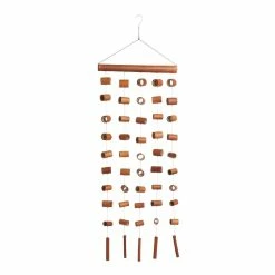 World Market Dark Brown Bamboo Tubes Hanging Decor