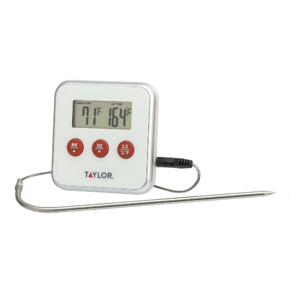 World Market Taylor Digital Probe Thermometer with Timer 2 World Market Taylor Digital Probe Thermometer with Timer