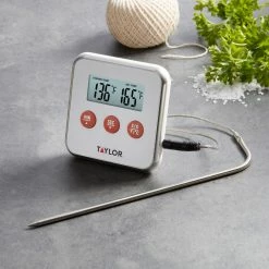 World Market Taylor Digital Probe Thermometer with Timer 10 World Market Taylor Digital Probe Thermometer with Timer -Outdoor Elegant Store unnamed file 1523