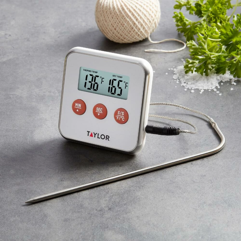 World Market Taylor Digital Probe Thermometer with Timer 6 World Market Taylor Digital Probe Thermometer with Timer - Image 5