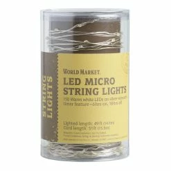 World Market White Micro LED 150 Bulb Battery Operated String Lights -Outdoor Elegant Store unnamed file 1526