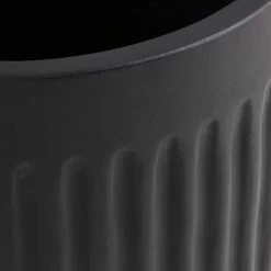 World Market Taylor Large Black Cement Fluted Footed Outdoor Planter -Outdoor Elegant Store unnamed file 1529