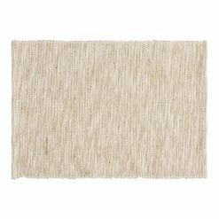 World Market Natural Cotton And Jute Woven Ribbed Placemat