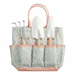 World Market Ditsy Daisy Gardening Tote with Tools 5 Piece Set