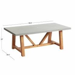 World Market Palmera Rectangular Faux Cement Outdoor Dining Table 9 World Market Palmera Rectangular Faux Cement Outdoor Dining Table -Outdoor Elegant Store unnamed file 1637
