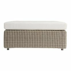World Market Santiago Gray Wicker Modular Outdoor Sectional Ottoman -Outdoor Elegant Store unnamed file 1639