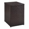 World Market Pinamar Brown All Weather Wicker Outdoor Accent Table -Outdoor Elegant Store unnamed file 1666