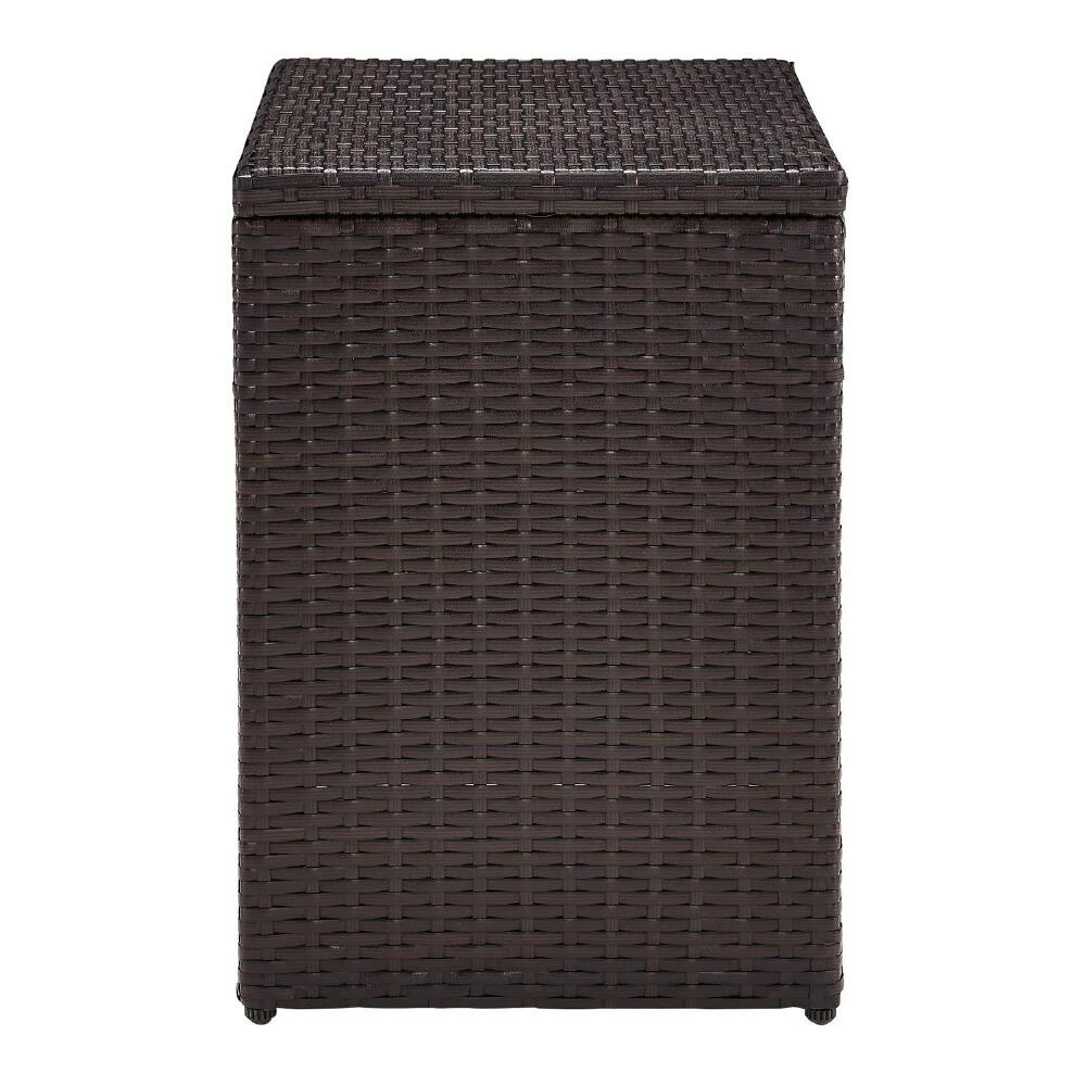 World Market Pinamar Brown All Weather Wicker Outdoor Accent Table 5 World Market Pinamar Brown All Weather Wicker Outdoor Accent Table - Image 3