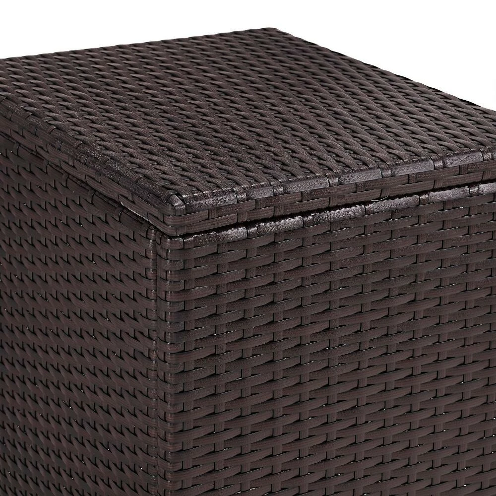 World Market Pinamar Brown All Weather Wicker Outdoor Accent Table 6 World Market Pinamar Brown All Weather Wicker Outdoor Accent Table - Image 4