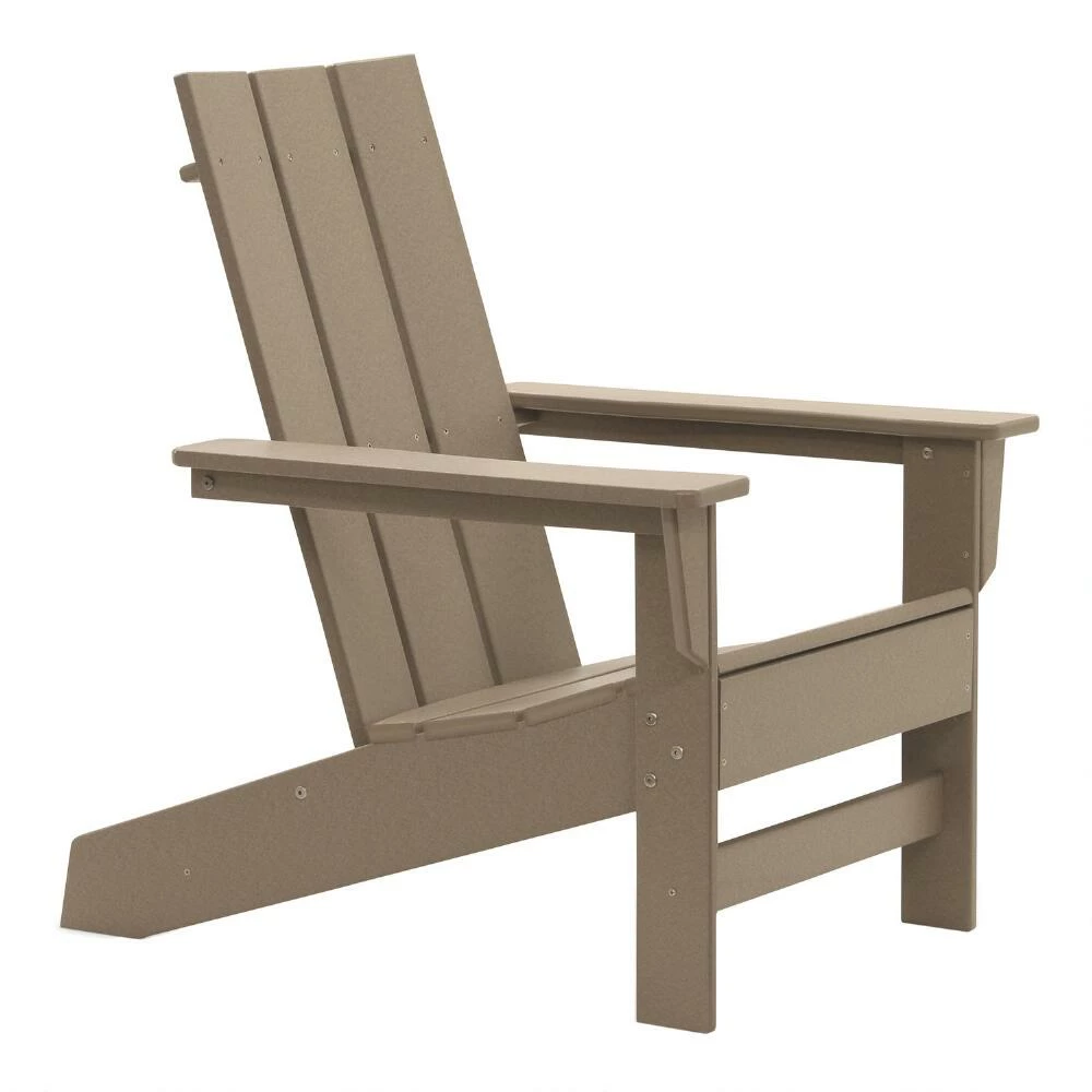 World Market DuroGreen Aria Modern Recycled Plastic Adirondack Chair 3 World Market DuroGreen Aria Modern Recycled Plastic Adirondack Chair
