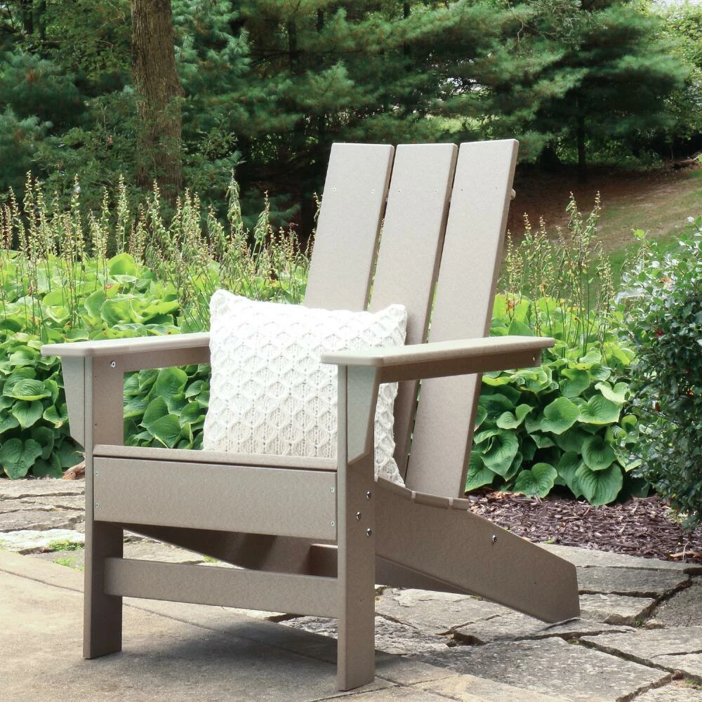 World Market DuroGreen Aria Modern Recycled Plastic Adirondack Chair 5 World Market DuroGreen Aria Modern Recycled Plastic Adirondack Chair - Image 3