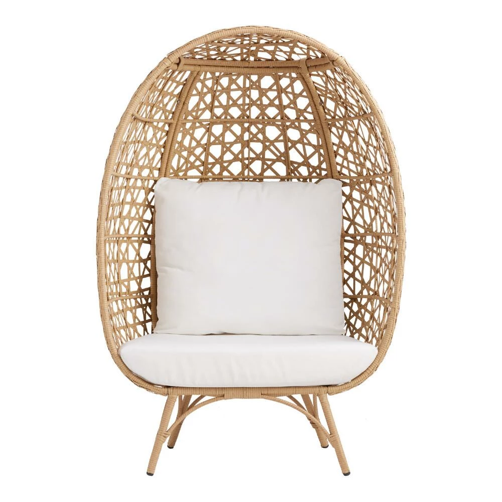 World Market Bonaire All Weather Wicker Stationary Outdoor Egg Chair 4 World Market Bonaire All Weather Wicker Stationary Outdoor Egg Chair - Image 2