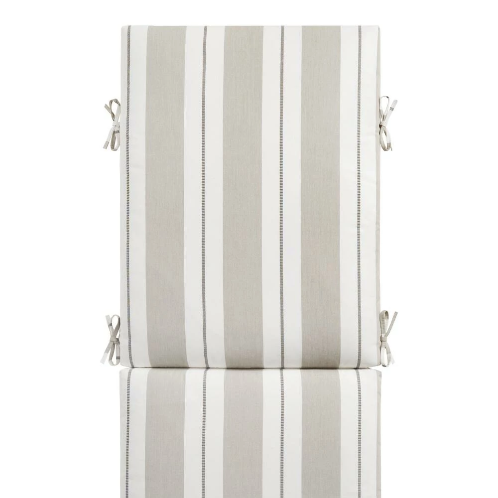 World Market Sunbrella Linen Stripe Outdoor Chaise Lounge Cushion 3 World Market Sunbrella Linen Stripe Outdoor Chaise Lounge Cushion