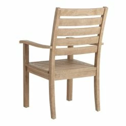 World Market Segovia Light Brown Eucalyptus Outdoor Dining Armchair -Outdoor Elegant Store unnamed file 1719