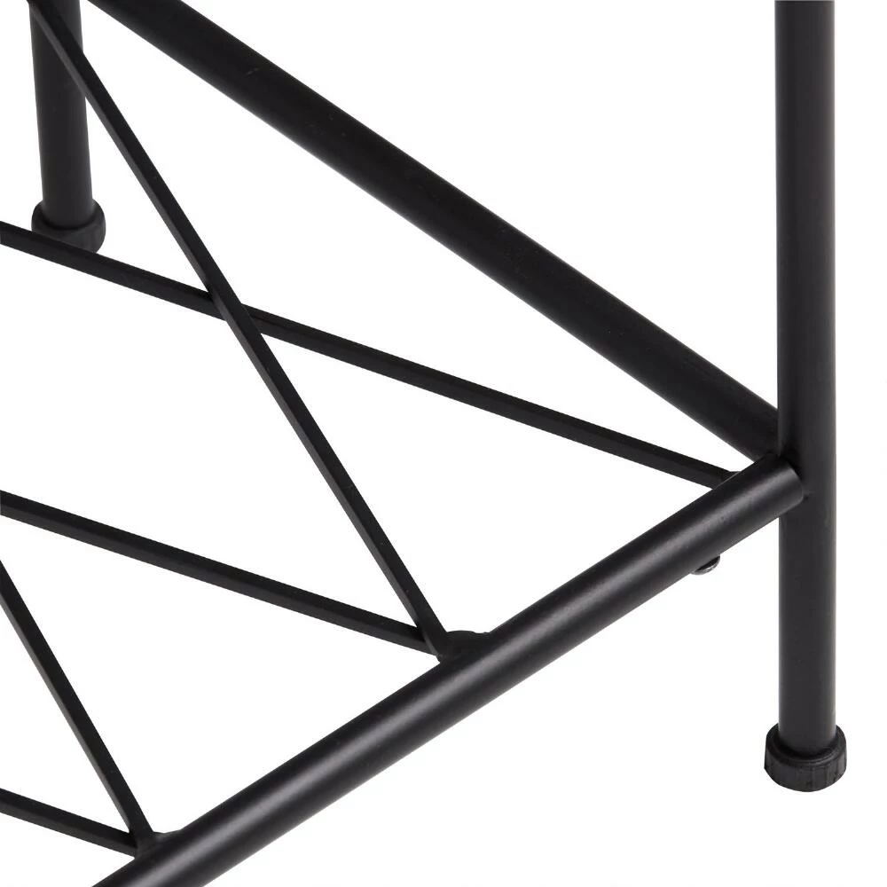 World Market Black Metal Trellis Outdoor Planter Box with Shelf 6 World Market Black Metal Trellis Outdoor Planter Box with Shelf - Image 4