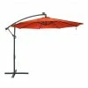 World Market Cantilever Patio Umbrella with Solar LED Lights