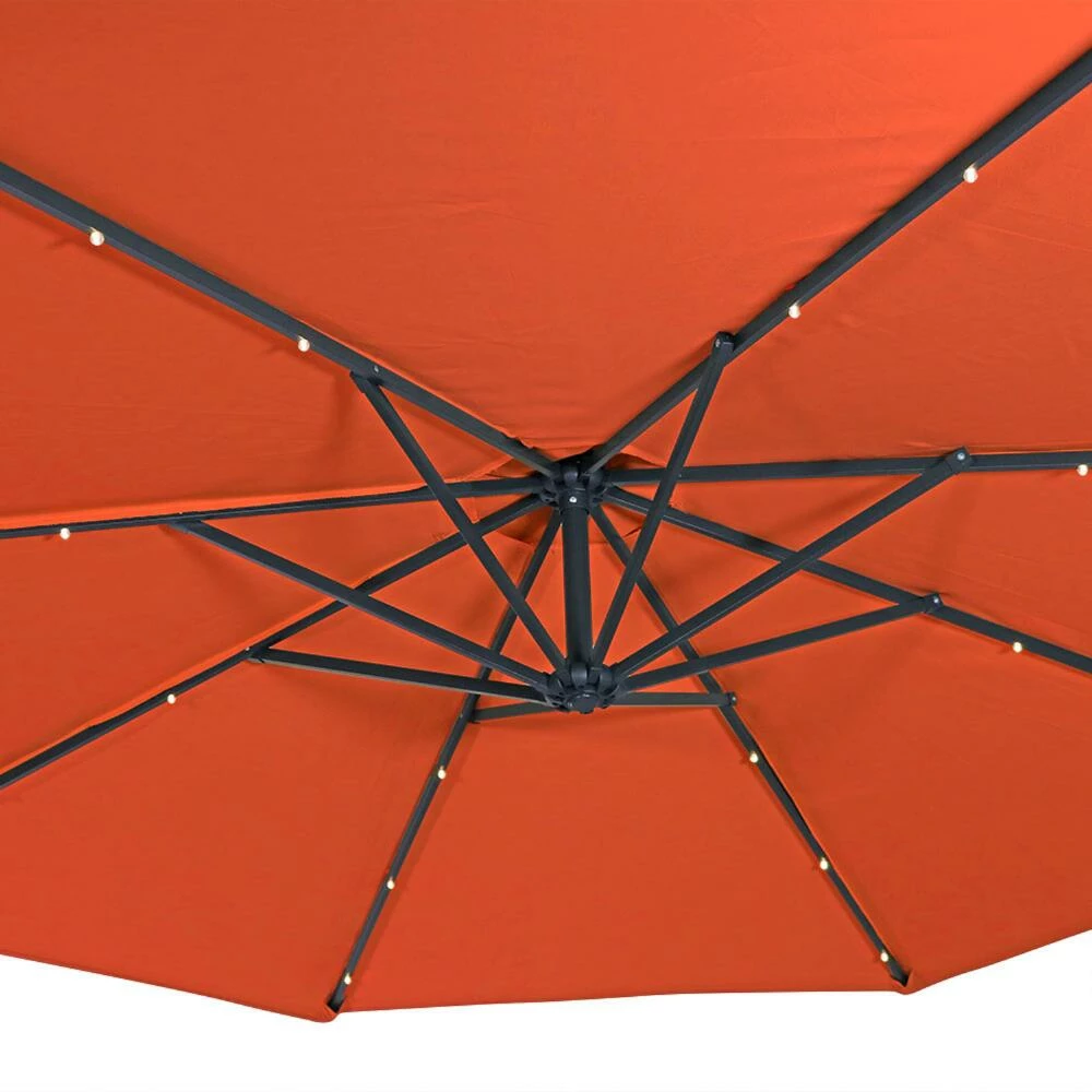 World Market Cantilever Patio Umbrella with Solar LED Lights 5 World Market Cantilever Patio Umbrella with Solar LED Lights - Image 3