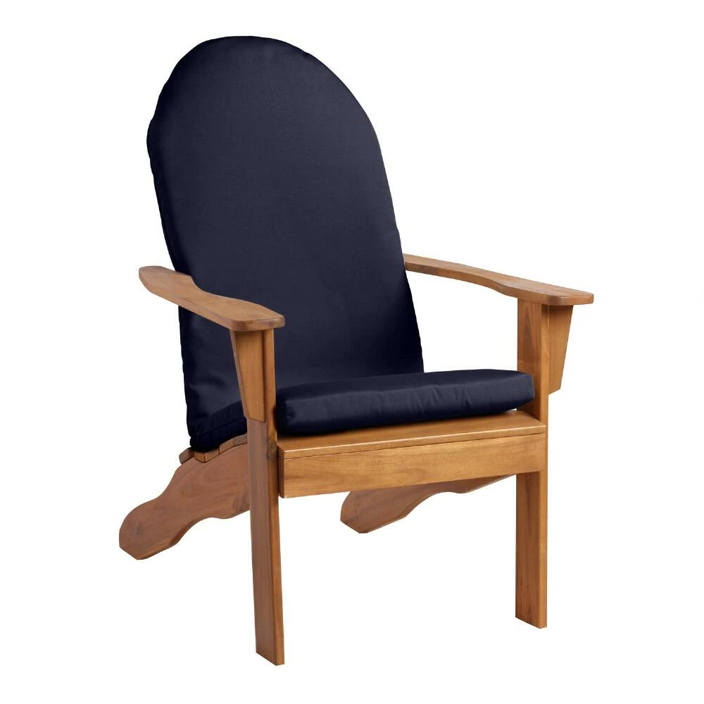 World Market Sunbrella Navy Canvas Adirondack Chair Cushion 5 World Market Sunbrella Navy Canvas Adirondack Chair Cushion - Image 3