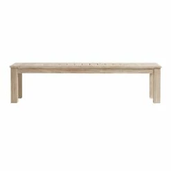 World Market Whitewash Eucalyptus Sevilla Outdoor Dining Bench -Outdoor Elegant Store unnamed file 1777
