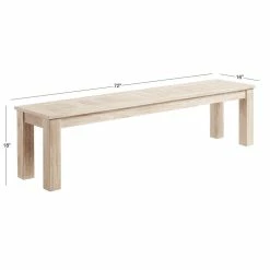 World Market Whitewash Eucalyptus Sevilla Outdoor Dining Bench -Outdoor Elegant Store unnamed file 1779
